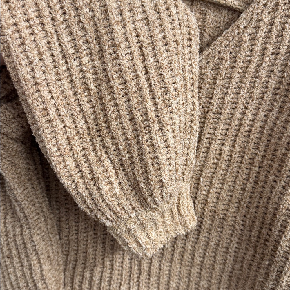 True Craft Camel V-Neck Sweater - Picture 4 of 5